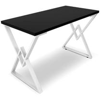 Mesa P/ Escritório Jantar Gamer Ouro 1,20x0,60 Em Aço Tampo Em Madeira - Genus - BR