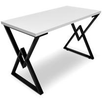 Mesa P/ Escritório Jantar Gamer Ouro 1,20x0,60 Em Aço Tampo Em Madeira - Genus - BR