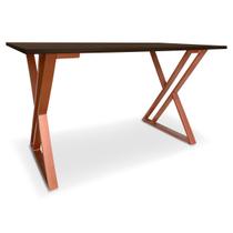 Mesa P/ Escritório Jantar Gamer Tampo 1,00x0,60 Qatar Cobre/Villandry