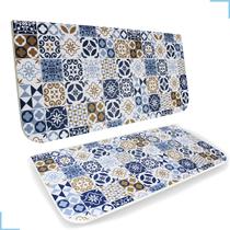 Mesa p/ sala branca Retrátil com Estampa Escritório / Quarto / sala