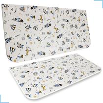 Mesa p/ sala branca Retrátil com Estampa Escritório / Quarto / sala