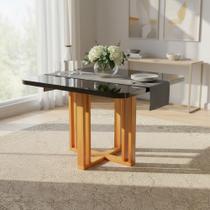 Mesa Paola 90x90 MDF/Vidro Bom Pastor Mesa Paola 90x90 MDF/Vidro Bom Pastor