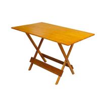 Mesa Para Area De Lazer Dobravel De Madeira 1,20x70 - Natural - Marrom Mesa Para Area De Lazer Dobravel De Madeira 1,20x70 - Natural - Marrom