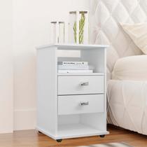 Mesa para Cabeceira 65cm X 38cm Londres Branco Mesa para Cabeceira 65cm X 38cm Londres Branco