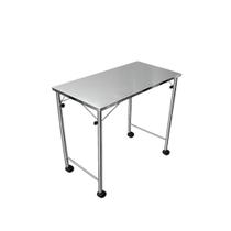 Mesa Para Cadeira de Rodas Cadeirante Multiuso Ideal Para Leitura Alimentação Fisioterapia Total Inox Com Rodízios