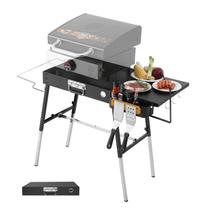 Mesa para Churrasqueira FOZHUANWU Dobrável com Suporte para Chapas de 17 a 22 Polegadas Mesa para Churrasqueira FOZHUANWU Dobrável com Suporte para Chapas de 17 a 22 Polegadas