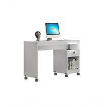 Mesa Para Computador 01 Gaveta Com Rodizio Giga Valdemoveis Branco