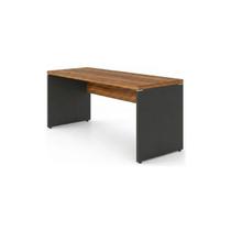 Mesa para Computador 120cm Robusta Tampo 40mm - Escrivaninha de Trabalho e Estudo - Cor Sevilha e Preto - 21469