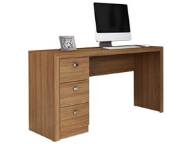 Mesa para Computador 3 Gavetas Amendoa Me4102 - Tecno Mobili