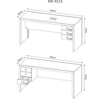 Mesa para Computador 3 Gavetas ME4113 Tecnomobili Mesa para Computador 3 Gavetas ME4113 Tecnomobili