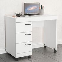 Mesa para Computador 3 Gavetas Osaka Branco - Politorno Mesa para Computador 3 Gavetas Osaka Branco - Politorno