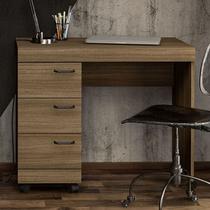 Mesa para Computador 3 Gavetas Osaka Castanho - Politorno Mesa para Computador 3 Gavetas Osaka Castanho - Politorno