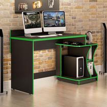 Mesa para Computador Ambiente Gamer Preto Verde - Valdemóveis
