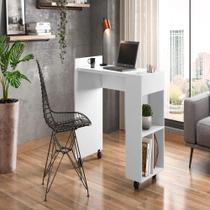 Mesa para computador Bulgaria branco brilhante