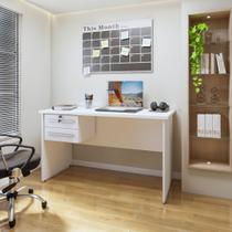 Mesa para Computador Byte 1 Gaveta 116cm Branca