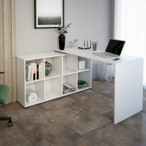 Mesa Para Computador de Canto Artany com 8 Nichos Nero