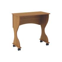 Mesa Para Computador Dobrável com Rodízios Freijó - D'Rossi