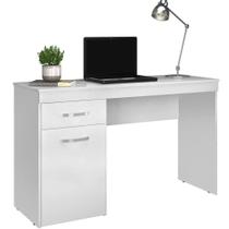 Mesa Para Computador Escrivaninha 1 Gaveta 1 Porta Glória Branco Mesa Para Computador Escrivaninha 1 Gaveta 1 Porta Glória Branco