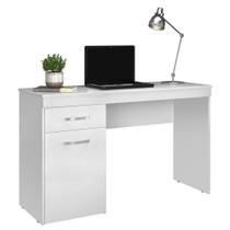 Mesa Para Computador Escrivaninha 1 Porta 1 Gaveta Vitória D02 Branco - Mpozenato