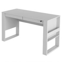 Mesa Para Computador Escrivaninha 2 Gavetas Me4144 Branco