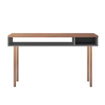 Mesa Para Computador Escrivaninha Multi Cinza Caemmun