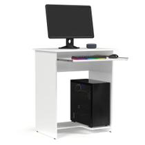 Mesa Para Computador Escrivaninha Para Notebook Cor Branca BMD - Manu Móveis