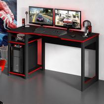 Mesa para Computador Gamer 1,36m com Suporte para Monitores ME4152 Tecnomóbili