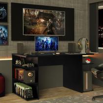 Mesa para Computador Gamer e Painel para TV até 50 Madesa - Preto Mesa para Computador Gamer e Painel para TV até 50 Madesa - Preto