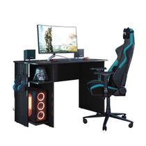 Mesa para Computador Gamer Preto Fosco - Fdecor