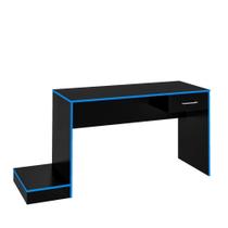 Mesa Para computador Gamer Profissional Preto Azul - Artely