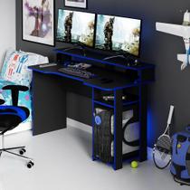 Mesa para Computador Gamer Tecnomobili Preto/Azul ME4153 - Tecno Mobili