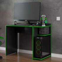 Mesa para computador Gamer XP - Preto com Verde - RPM Móveis