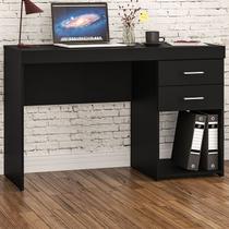 Mesa para Computador Malta 2 Gavetas Preto - Politorno Mesa para Computador Malta 2 Gavetas Preto - Politorno