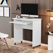 Mesa para Computador Notebook Escrivaninha Home Office Apoio de Teclado PC - Branco