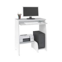 Mesa Para Computador Pixel Com 3 Prateleiras Branco - Artely