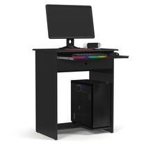 Mesa para Computador Pratica com Gaveta, Suporte Retrátil para Teclado, Base para CPU