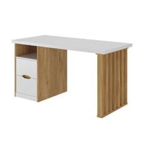 Mesa para Computador Ripado Rússia Olmo Branco Mesa para Computador Ripado Rússia Olmo Branco