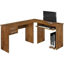 Mesa para Computador Triunfo Com 2 Gavetas Benetil Móveis - Rovere - By Mobille