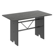 Mesa para Cozinha 120x75cm Tampo Ardósia Cinza/Martelado Prata/Indiano Mesa para Cozinha 120x75cm Tampo Ardósia Cinza/Martelado Prata/Indiano