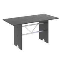 Mesa para Cozinha 140x75cm Tampo Ardósia Cinza/Martelado Pérola/Indiano Mesa para Cozinha 140x75cm Tampo Ardósia Cinza/Martelado Pérola/Indiano