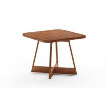 Mesa para Cozinha Átria 1593 Quadrada Aço c/Tampo Madeirado 90x90cm Nogal/Freijo Rose - Carraro Mesa para Cozinha Átria 1593 Quadrada Aço c/Tampo Madeirado 90x90cm Nogal/Freijo Rose - Carraro