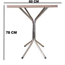 Mesa para Cozinha Inox Desmontável 4 pessoas - Medcombo