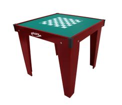 Mesa para dominó com acessório Mesa para dominó com acessório