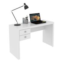 Mesa para Escritório 02 Gavetas ME4123 Branco - Tecno Mobili