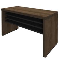 Mesa para Escritório 135cm Tamburato A06 Marrom/Preto - Mpozenato