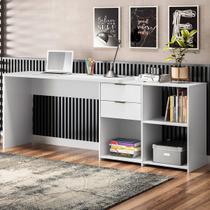 Mesa para Escritório 2 Gavetas Branco Nt2060 - Notável