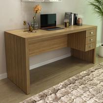 Mesa para Escritório 3 Gavetas Amendoa Me4113 - Tecno Mobili