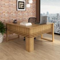 Mesa para Escritório Angular Amêndoa Tecnomobili Mesa para Escritório Angular Amêndoa Tecnomobili