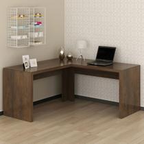 Mesa para Escritório Angular em L 157,3cm MDP Rústico Acabamento Pintura UV Tecnomobili Mesa para Escritório Angular em L 157,3cm MDP Rústico Acabamento Pintura UV Tecnomobili