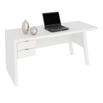 Mesa para Escritório com 02 Gavetas ME4122 Branco - Tecno Mobili